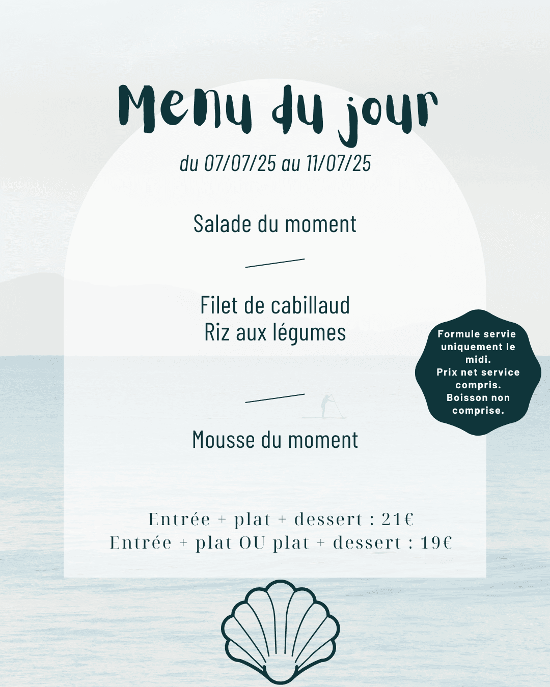 Menu S28 2025