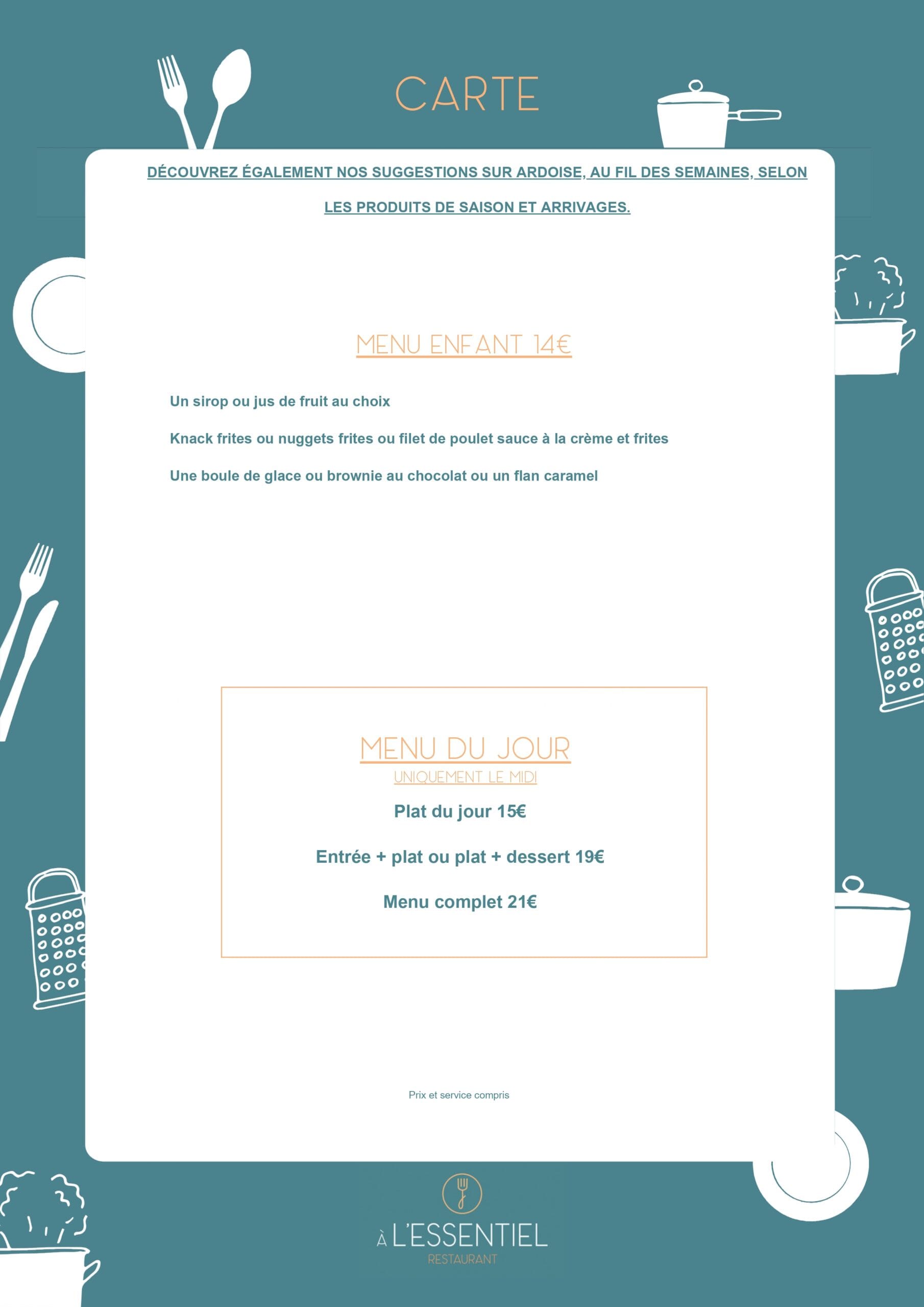 Menu 03/2026 partie 2